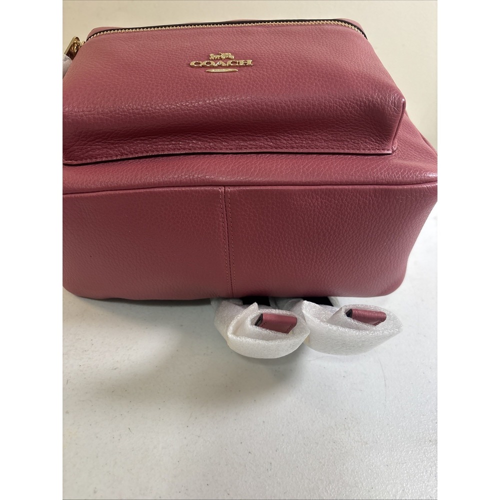 Coach F30550 Medium Charlie Backpack Pebble Leather Bag Strawberry MSRP $350 NWT - Picture 8 of 13